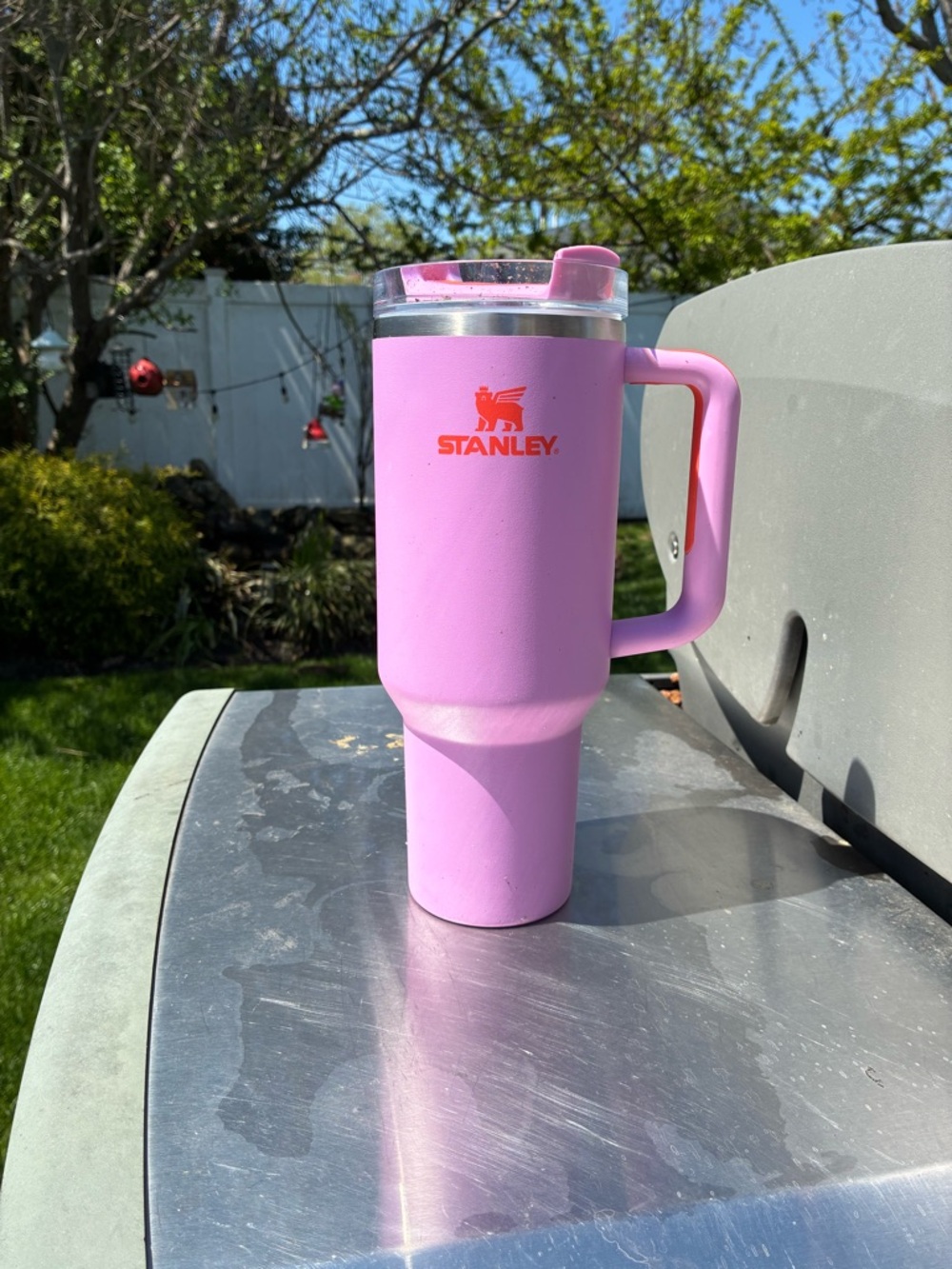 Stanley Pink Insulated Travel Mug with Handle